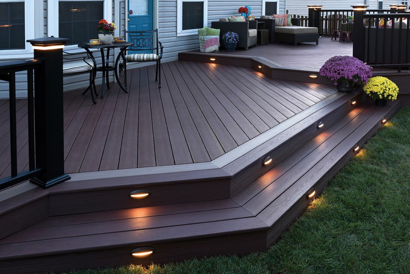 Composite deck built in lighting virginia