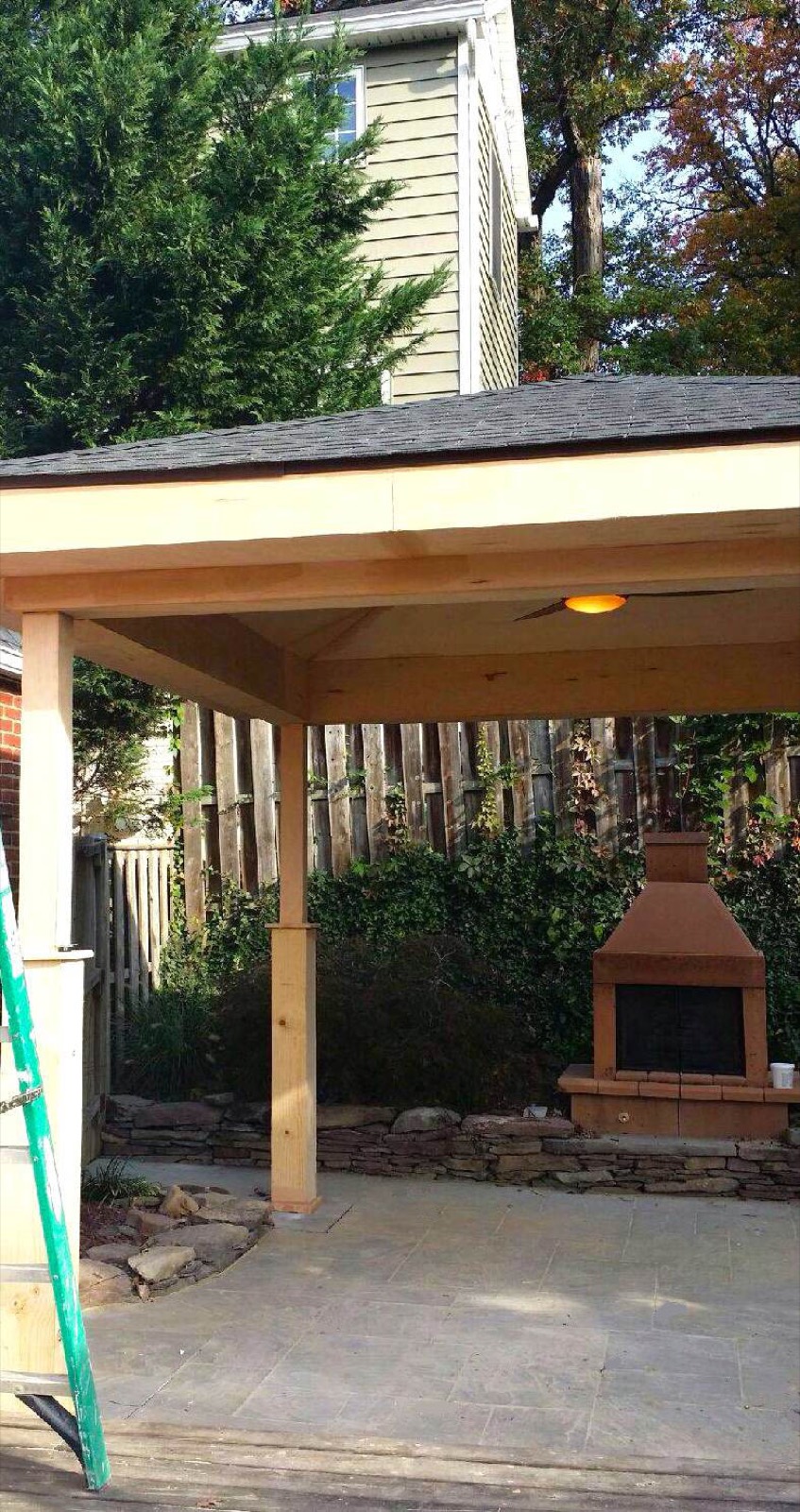 Covered patio pavilion arlington VA