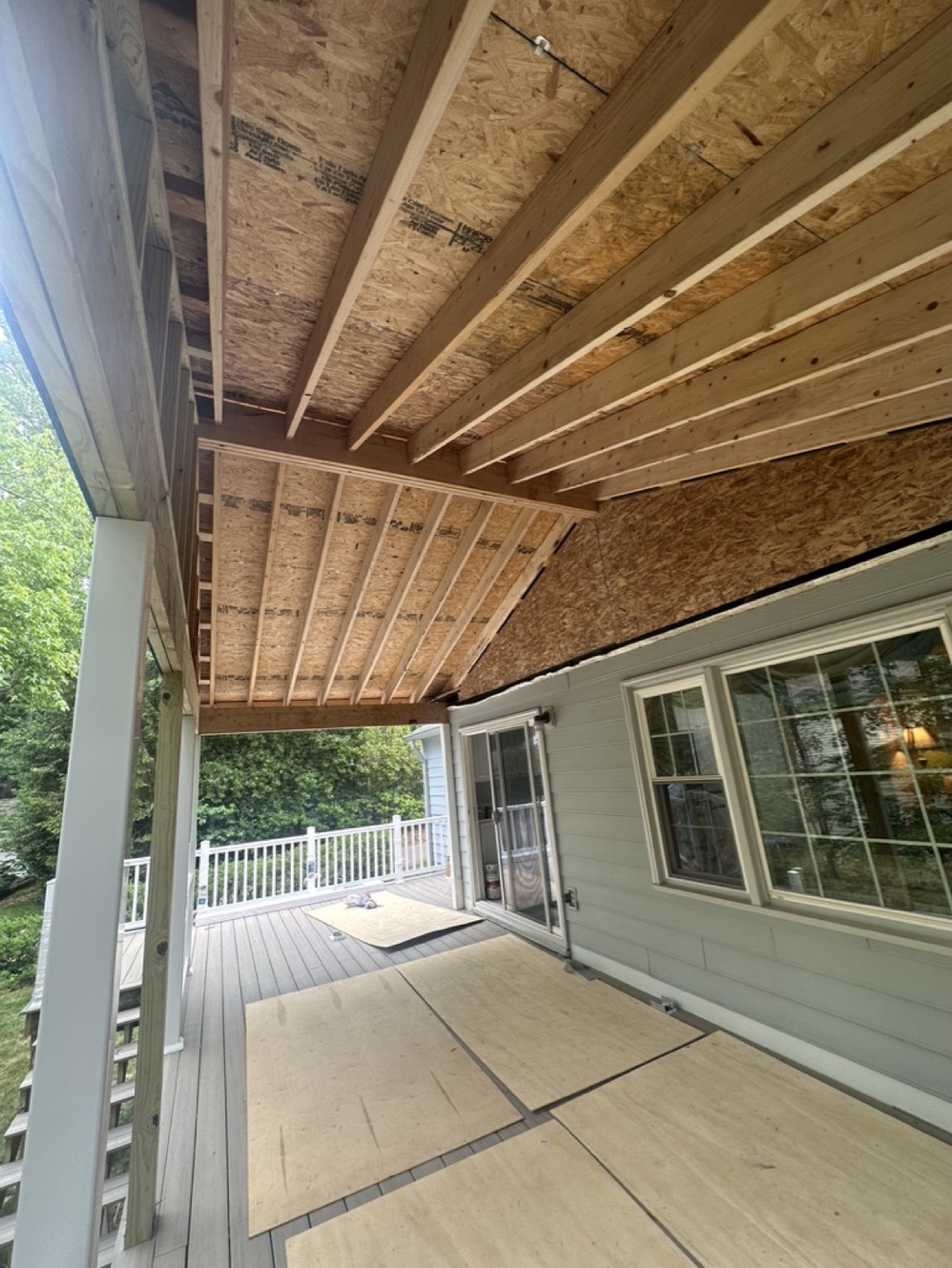 Deck framing structure process