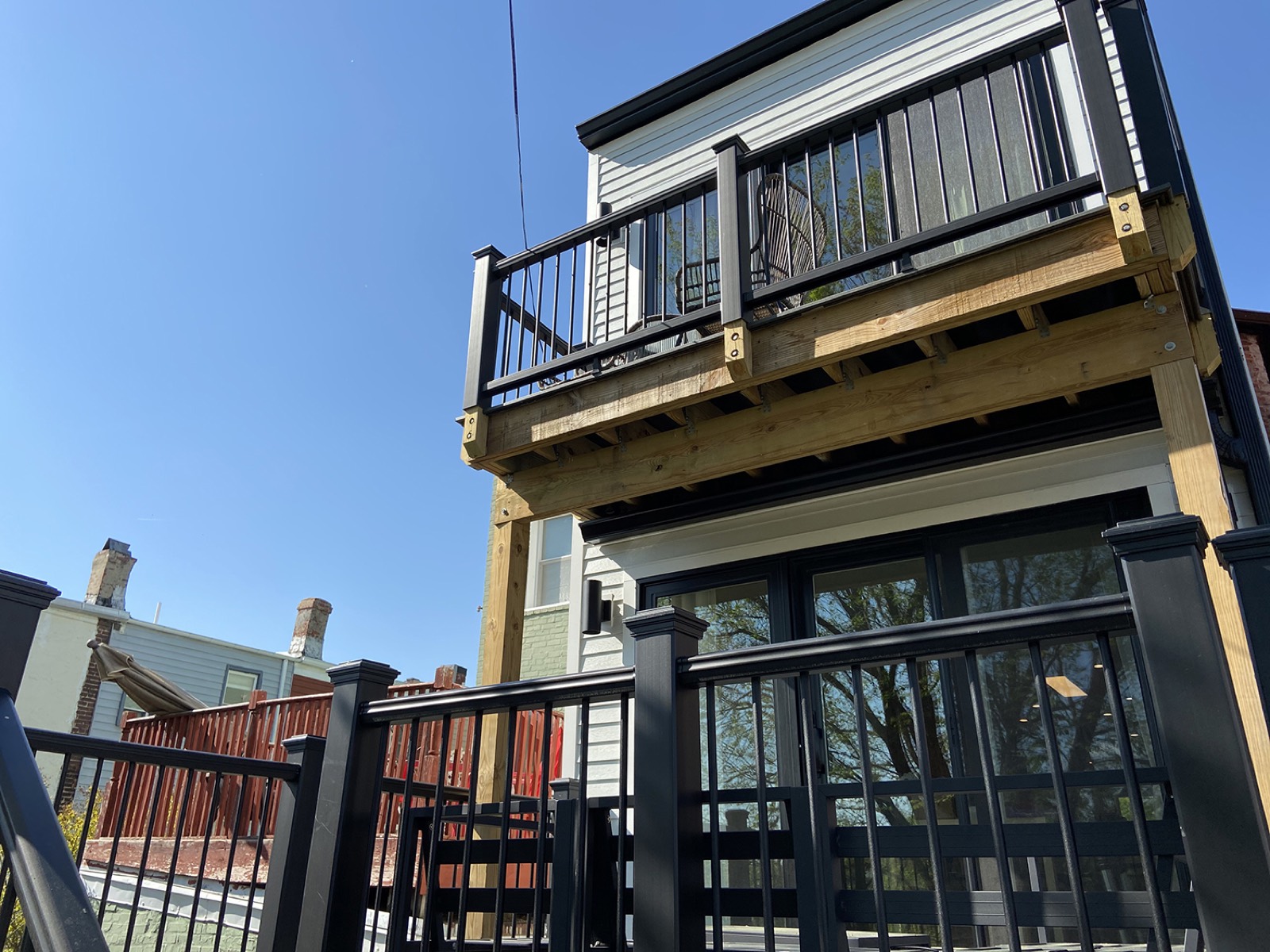 Elevated deck balcony washington DC