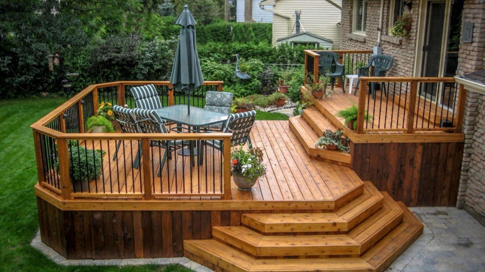 Garden deck landscaping maryland