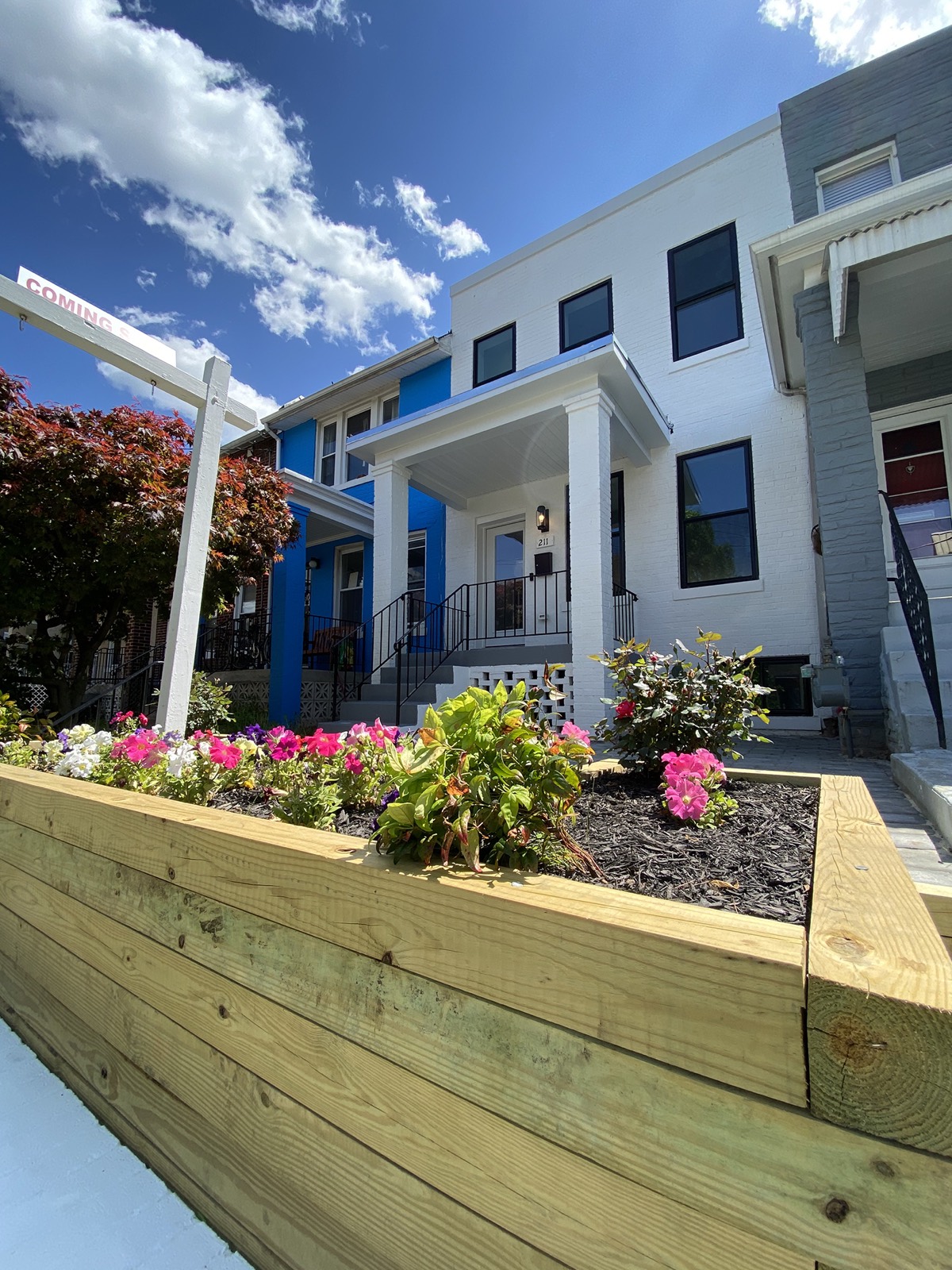 Portico rowhouse washington DC