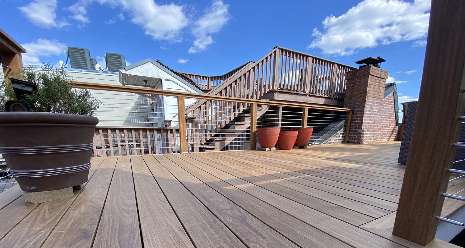 Rooftop deck multilevel DC
